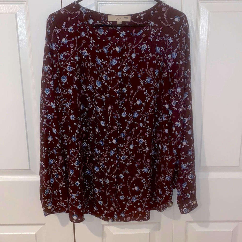 Anne Taylor Loft Blouse Size L